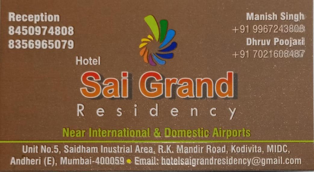 Hotel Sai Grand Residency Mumbai Exteriör bild
